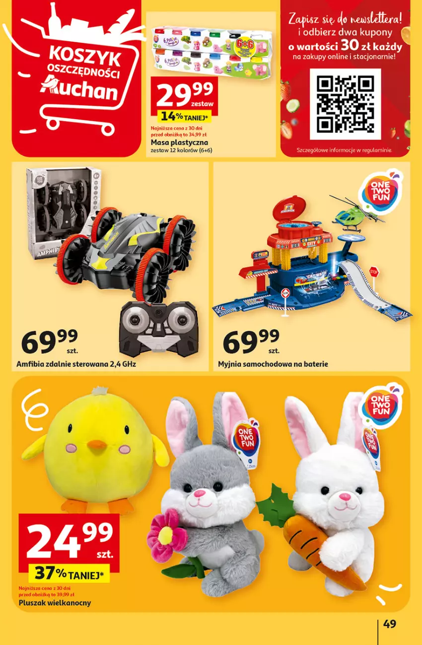 Gazetka promocyjna Auchan - Gazetka coś dla niej i dla niego! Hipermarket Auchan - ważna 07.03 do 13.03.2024 - strona 49 - produkty: Pluszak