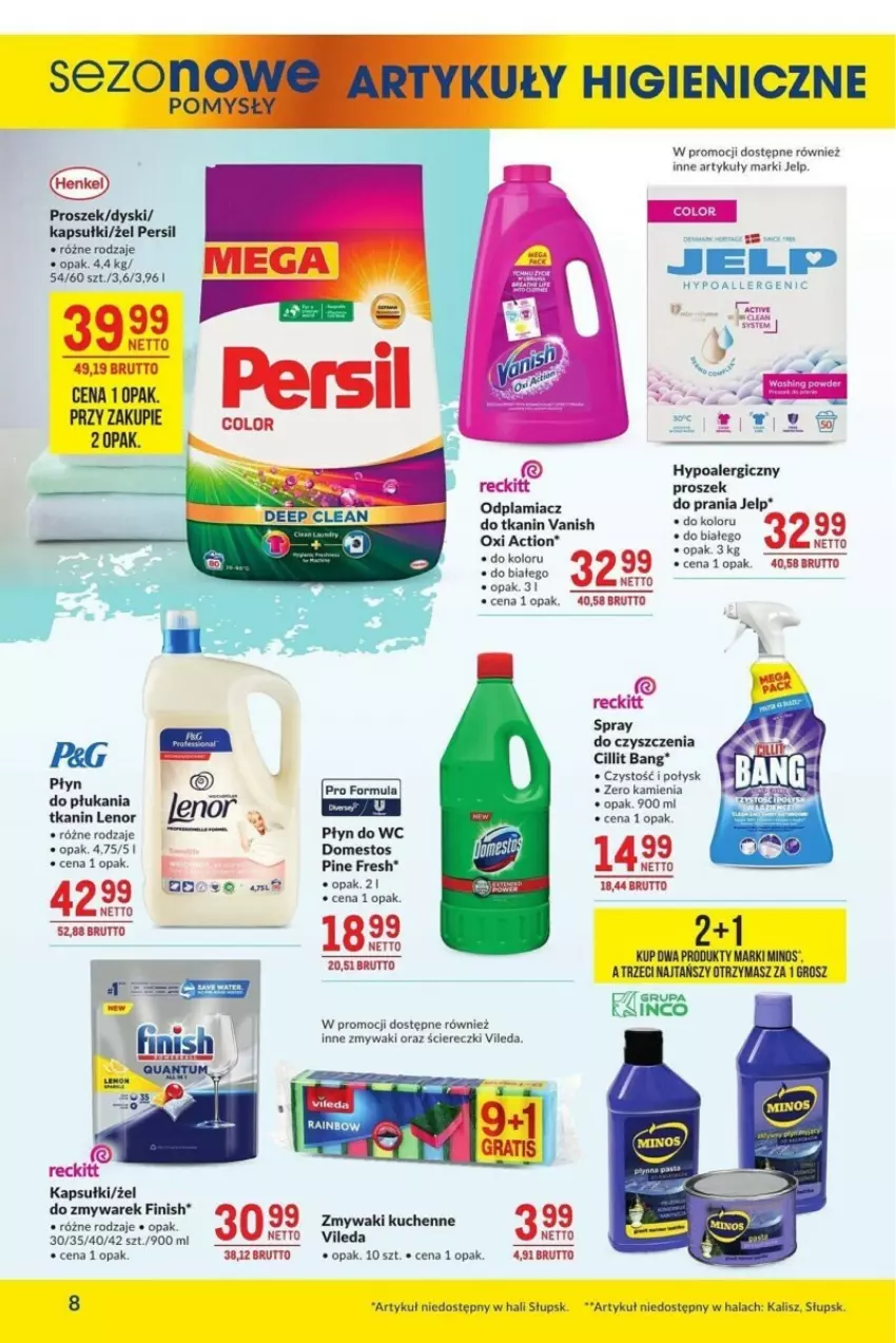 Gazetka promocyjna Makro - ważna 17.09 do 14.10.2024 - strona 18 - produkty: Cillit Bang, Domestos, Fa, Finish, Lenor, Odplamiacz, Persil, Płyn do wc, Rama, Spray do czyszczenia, Vanish, Vileda