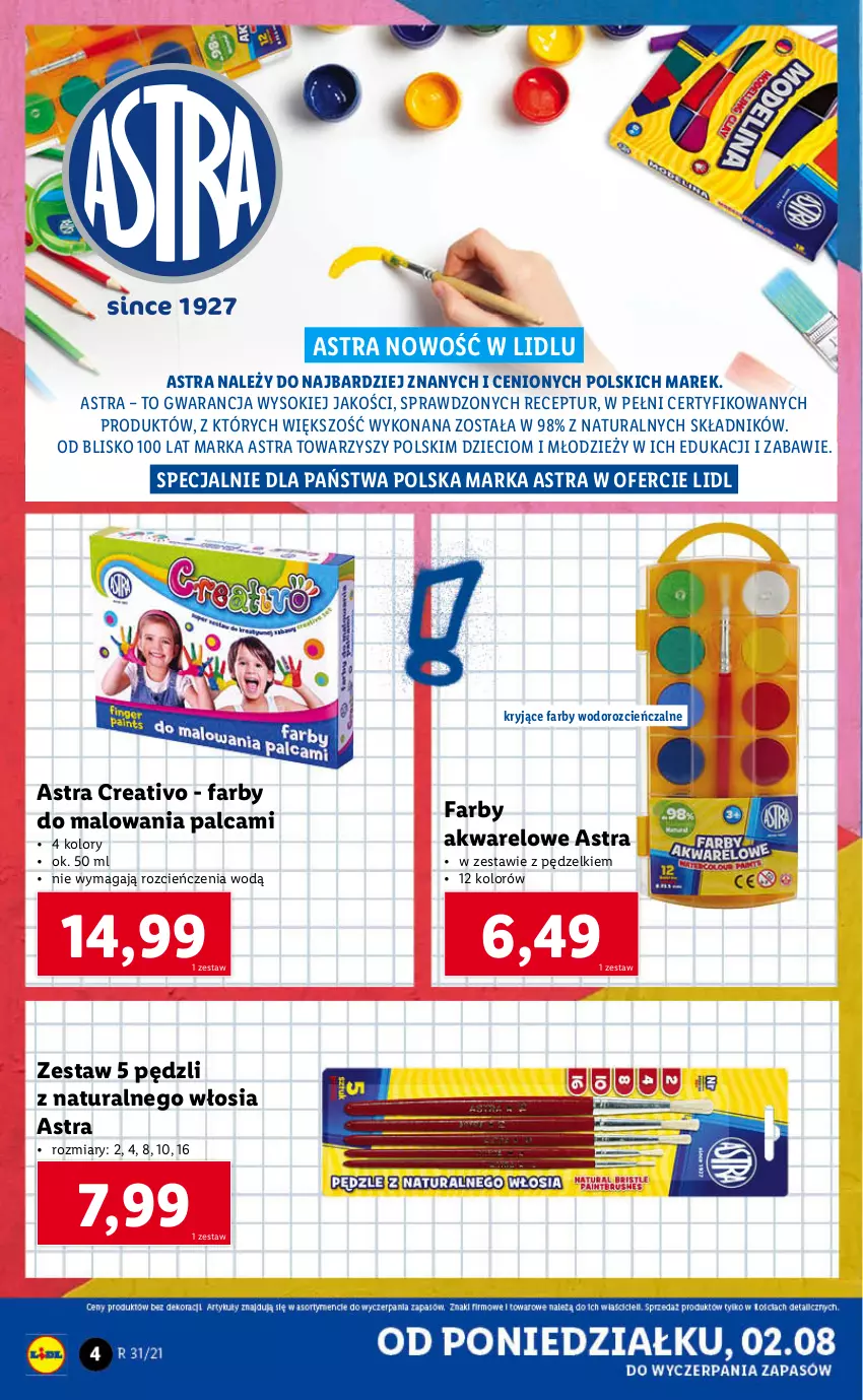 Gazetka promocyjna Lidl - GAZETKA - ważna 02.08 do 07.08.2021 - strona 4 - produkty: Cień, Dzieci, Fa, Sok