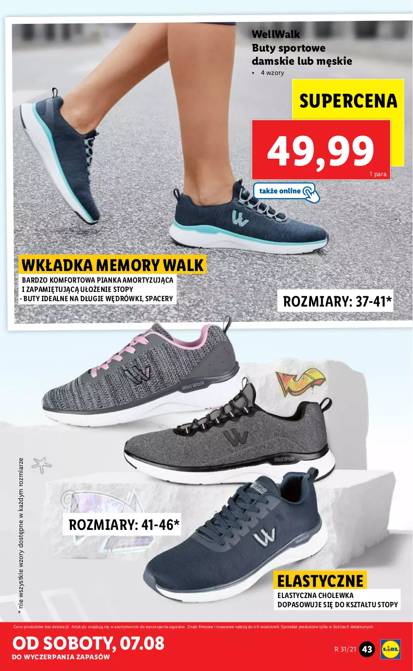 Gazetka promocyjna Lidl - GAZETKA - ważna 02.08 do 07.08.2021 - strona 43 - produkty: Acer, Buty, Por, Sport, Top