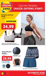 Gazetka promocyjna Lidl - GAZETKA - Gazetka - ważna od 07.08 do 07.08.2021 - strona 44 - produkty: Top, Por, Gin, Szorty, Majtki, Biustonosz, Rower, Sport, Legginsy