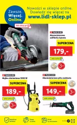 Gazetka promocyjna Lidl - GAZETKA - Gazetka - ważna od 07.08 do 07.08.2021 - strona 47 - produkty: Piec, Szlifierka kątowa, Szlifierka, Myjka ciśnieniowa, Akumulator