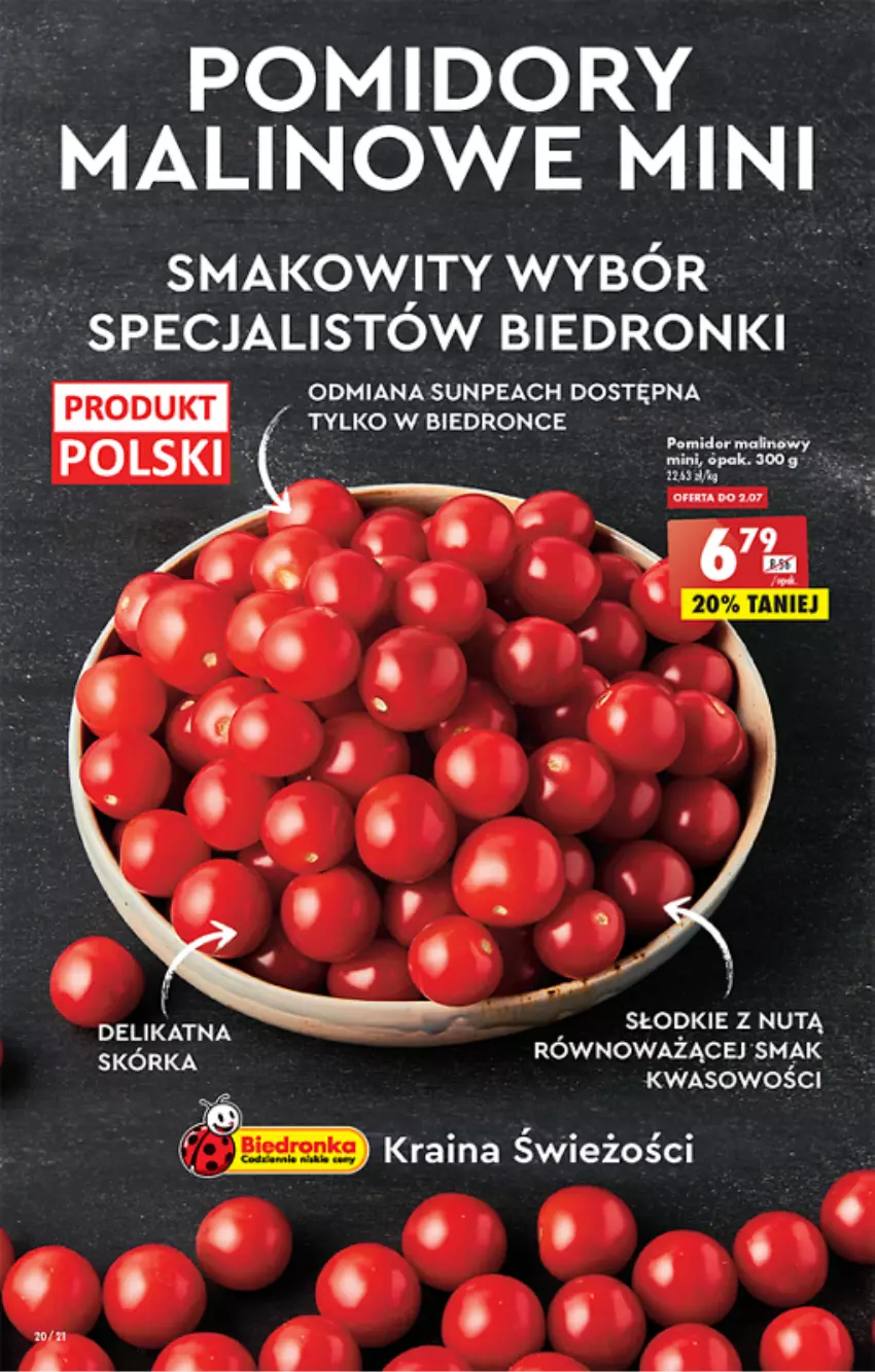 Gazetka promocyjna Biedronka - ważna 30.06 do 06.07.2022 - strona 20 - produkty: Pomidory