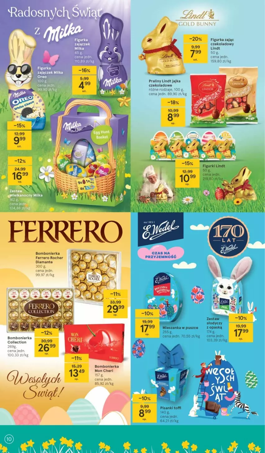 Gazetka promocyjna Tesco - Tesco gazetka - przyszły tydzień - ważna 18.03 do 24.03.2021 - strona 10 - produkty: Lindt, Praliny, Sanki