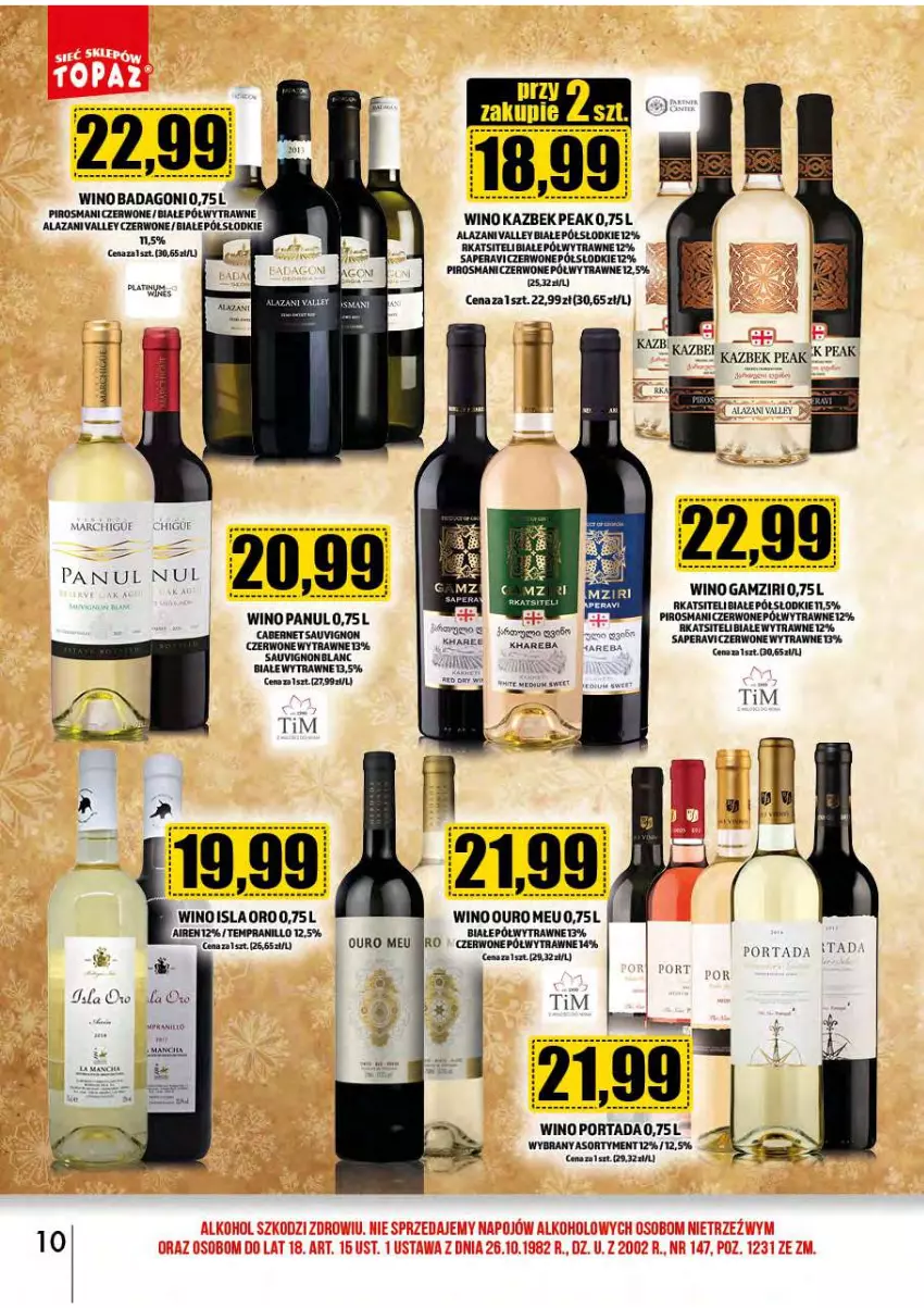 Gazetka promocyjna Topaz - Gazetka - ważna 02.12 do 31.12.2024 - strona 11 - produkty: Cabernet Sauvignon, Isla, Kawa, LG, Por, Portada, Wino