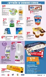 Gazetka promocyjna E Leclerc - Gazetka - ważna od 17.02 do 17.02.2024 - strona 23 - produkty: Ser topiony, Top, Ser, Salami, Danone, Jogurt owocowy, Piątnica, Zott, Bell, Jogurt, Serek, Serek twarogowy, Pudding, Mleko zagęszczone, Fanta, Bella, Jogobella, Monte, Mleko, Fa