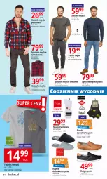 Gazetka promocyjna E Leclerc - Gazetka - ważna od 17.02 do 17.02.2024 - strona 4 - produkty: Sweter, Buty, Karp, Kosz, T-shirt, Koszula, Dres, Wełna, Spodnie