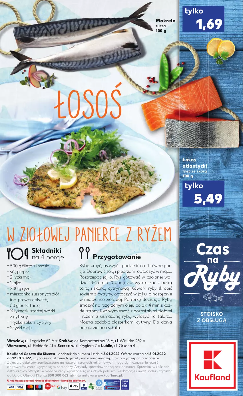 Gazetka promocyjna Kaufland - RYBY - ważna 05.01 do 12.01.2022 - strona 2 - produkty: Cytryny, Fa, Kawa, Olej, Orka, Pieprz, Por, Ryż, Sałat, Sok, Sól, Sos, Talerz, Tusz, Wagi