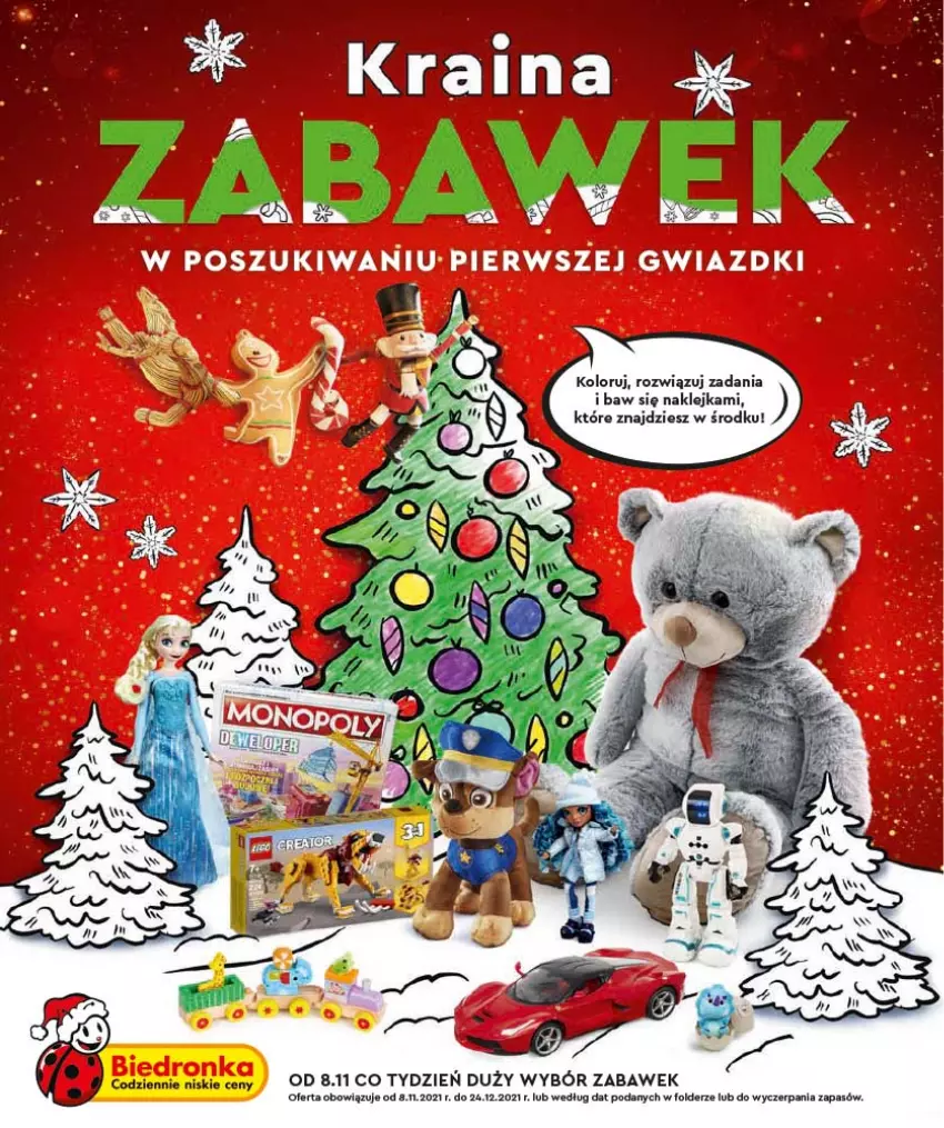 Gazetka promocyjna Biedronka - Kraina Zabawek - ważna 08.11 do 24.12.2021 - strona 1 - produkty: Klej