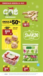 Gazetka promocyjna Aldi - Pełny katalog - Gazetka - ważna od 30.01 do 30.01.2022 - strona 2 - produkty: Cebula, Warzywa, Sałat, Owoce, Pomidory, Imbir