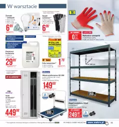 Gazetka promocyjna Makro - [Oferta promocyjna] Artykuły przemysłowe - Gazetka - ważna od 22.02 do 22.02.2021 - strona 11 - produkty: Ubrania, Regał, Rękawice, Wózek, Szafa, Waga, Regał metalowy, Fa