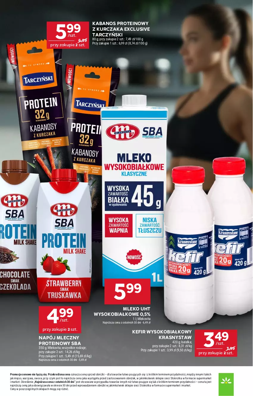 Gazetka promocyjna Stokrotka - Supermarket - ważna 09.10 do 15.10.2025 - strona 17 - produkty: Kabanos, Kefir, Kurczak, Mięso, Mleko, Mlekovita, Napój, Napój mleczny, Owoce, Sok, Tarczyński, Warzywa
