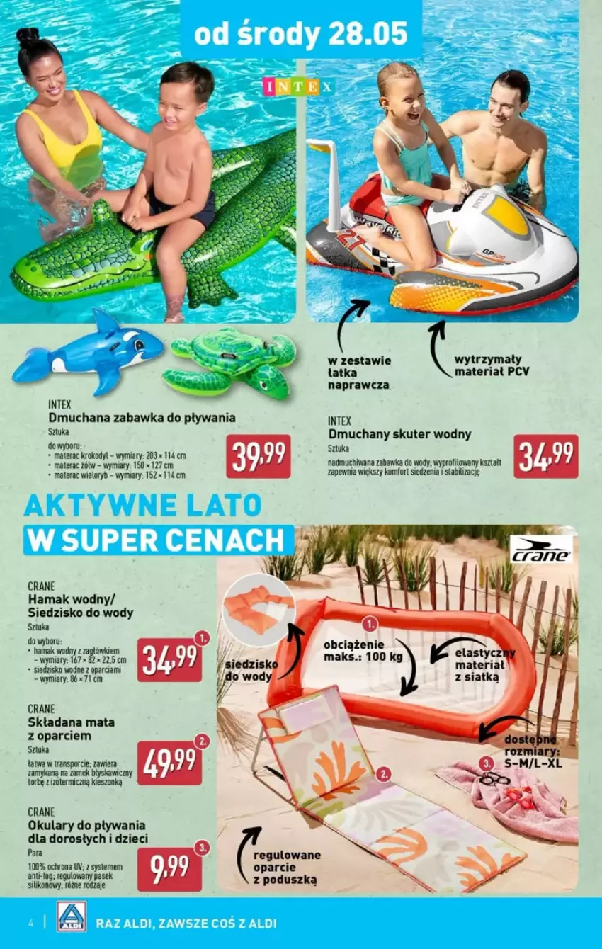Gazetka promocyjna Aldi - ważna 28.05 do 07.06.2025 - strona 10 - produkty: Dzieci, Hama, Materac, Pasek, Por, Siedzisko, Tera, Zabawka