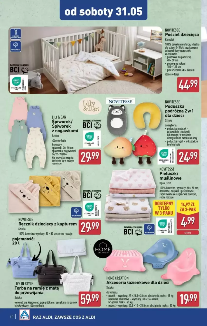 Gazetka promocyjna Aldi - ważna 28.05 do 07.06.2025 - strona 2 - produkty: Dzieci, Mango, Maska, Nocnik, Piwo, Poduszka, Pościel, Poszewka, Prześcieradło, Pudełko, Ręcznik, Torba, Wełna, Woreczek