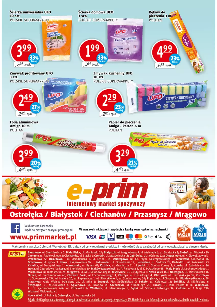 Gazetka promocyjna Prim Market - Gazetka - ważna 18.03 do 24.03.2021 - strona 16 - produkty: Fa, Folia aluminiowa, Papier, Papier do pieczenia, Piec, Sok