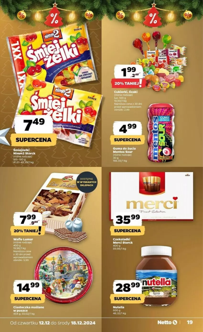 Gazetka promocyjna Netto - ważna 12.12 do 18.12.2024 - strona 11 - produkty: Cukier, Cukierki, Fa, Guma do żucia, Lizaki, Mentos, Merci