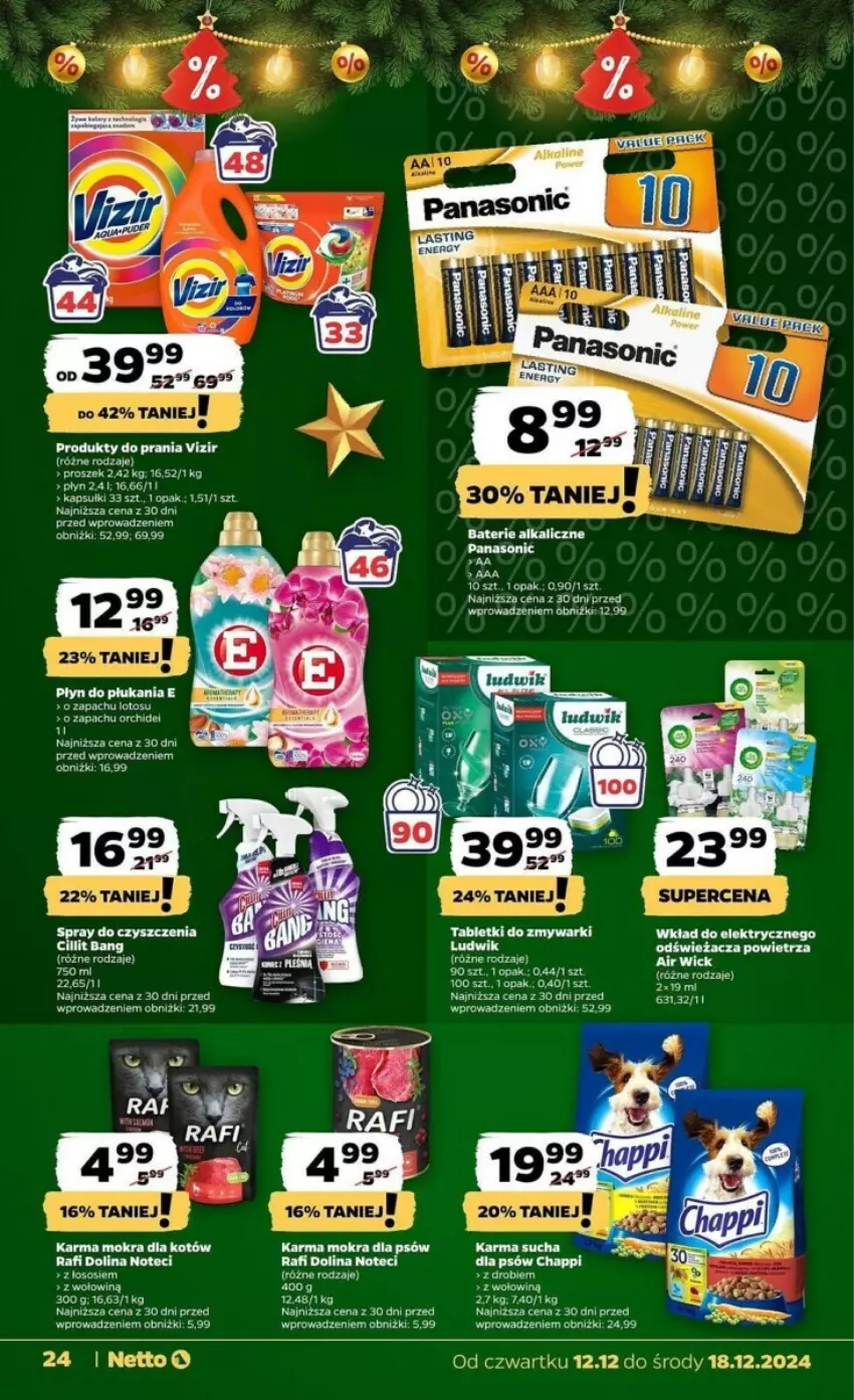 Gazetka promocyjna Netto - ważna 12.12 do 18.12.2024 - strona 17 - produkty: Baterie alkaliczne, Fa, Ludwik, Panasonic, Puder, Sos, Vizir