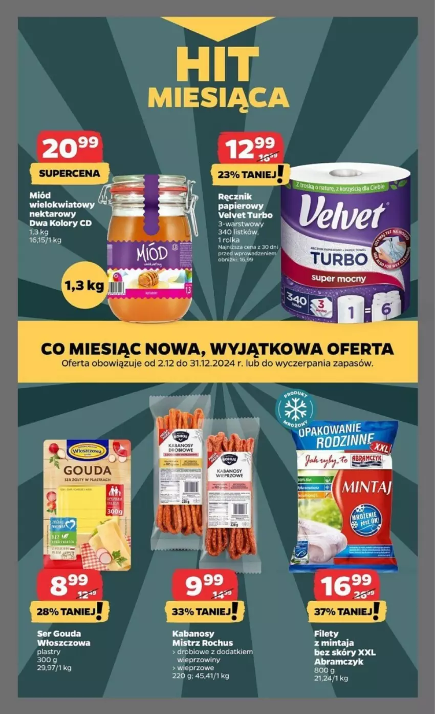 Gazetka promocyjna Netto - ważna 12.12 do 18.12.2024 - strona 18 - produkty: Gouda, Kabanos, Mintaj, Nektar, Papier, Ser