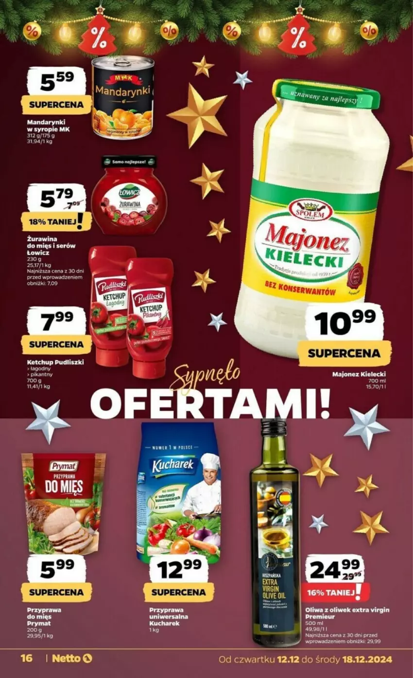 Gazetka promocyjna Netto - ważna 12.12 do 18.12.2024 - strona 8 - produkty: Fa, Gin, Kucharek, Oliwa, Oliwa z oliwek, Prymat, Ser, Syrop, Tago