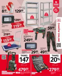 Gazetka promocyjna Selgros - Oferta przemysłowa - Gazetka - ważna od 02.03 do 02.03.2022 - strona 27 - produkty: Sok, Por, Koc, Wiertarka, Sejf, Makita, Tran, Tarka, Regał, Wiertarka udarowa, Rękawice, Zestaw kluczy nasadowych, Wózek, Spodnie, Zestaw kluczy, Regał metalowy