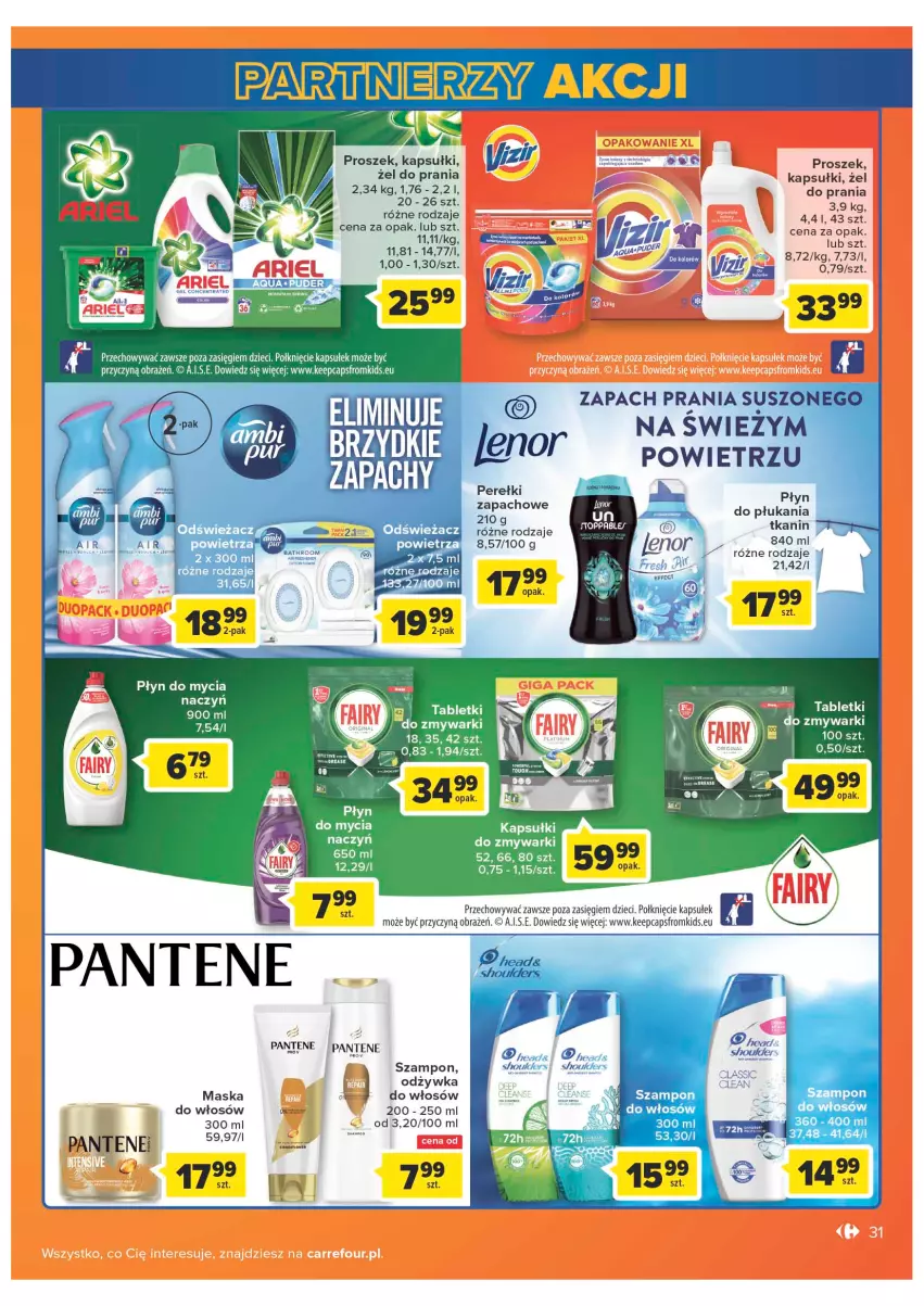 Gazetka promocyjna Carrefour - Gazetka Carrefour - ważna 04.05 do 28.05.2022 - strona 31 - produkty: Dzieci, Maska, Odżywka, Pantene, Szampon