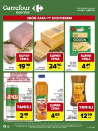 Gazetka promocyjna Carrefour - Gazetka Express - Gazetka - ważna od 13.04 do 13.04.2026 - strona 2 - produkty: Piwa, Piec, Ser, Gra, Złoty Mazur, Kawa, Kiwi, Szynka, Hortex, Fa