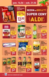 Gazetka promocyjna Aldi - Oferta weekendowa - Gazetka - ważna od 21.06 do 21.06.2025 - strona 10 - produkty: Mozzarella, Majonez, Ketchup, Sos, Sok, Mus, Sokołów, Bell, Winiary, Lurpak, Bella, Pudliszki, Kamis, Masło, Kiełbasa, Musztarda, Kiełbasa śląska, Oliwa