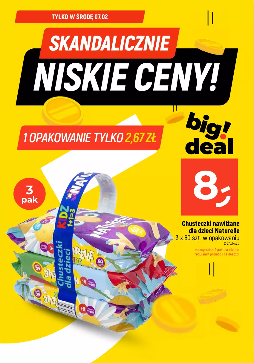 Gazetka promocyjna Dealz - Oszczędzaj każdego dnia! - ważna 05.02 do 07.02.2024 - strona 5 - produkty: Chusteczki, Dzieci, Naturell