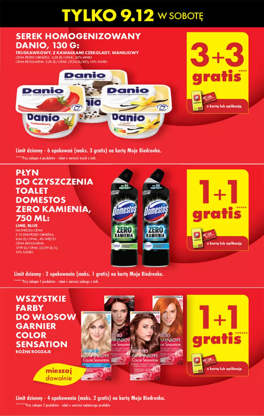 Gazetka promocyjna Biedronka - Od czwartku - ważna 07.12 do 13.12.2023 - strona 17 - produkty: Danio, Domestos, Fa, Garnier, Gra, Kawa, Ser, Serek, Serek homogenizowany, Top