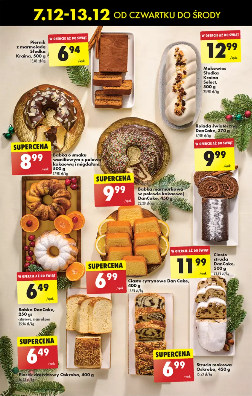 Gazetka promocyjna Biedronka - Od czwartku - ważna 07.12 do 13.12.2023 - strona 43 - produkty: Babka, Dan Cake, Kakao, Makowiec, Mola, Piernik, Strucla