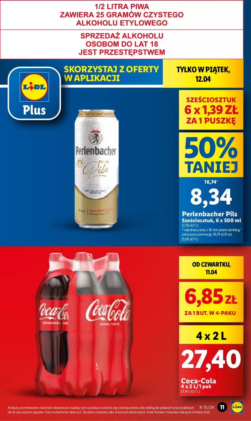 Gazetka promocyjna Lidl - GAZETKA - ważna 11.04 do 13.04.2024 - strona 11 - produkty: Coca-Cola, NBA