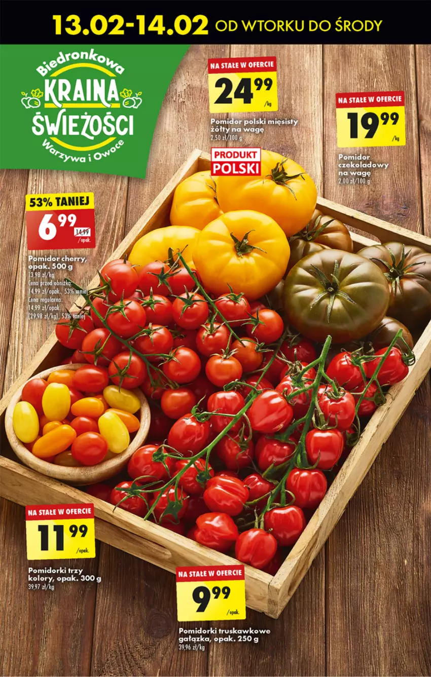 Gazetka promocyjna Biedronka - Od czwartku - ważna 15.02 do 21.02.2024 - strona 28 - produkty: Pomidorki