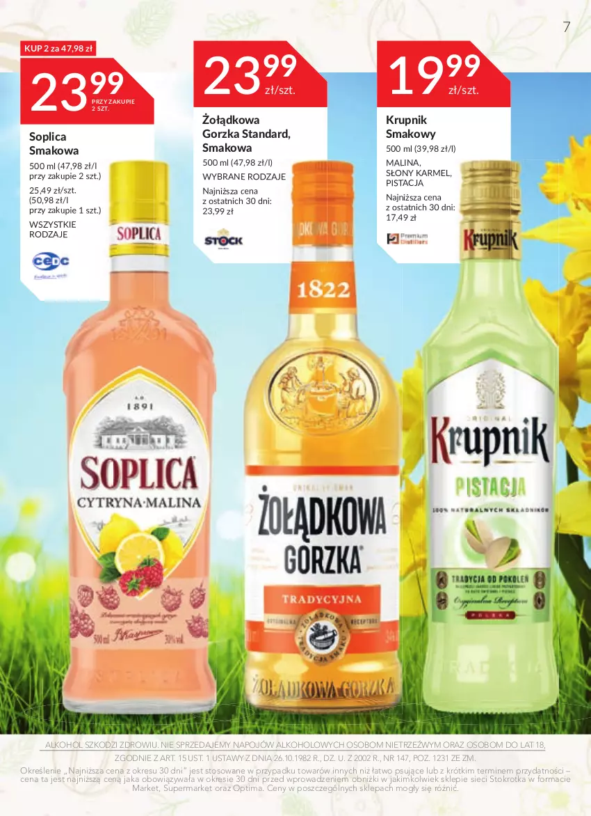 Gazetka promocyjna Stokrotka - Katalog Wielkanocny - ważna 30.03 do 12.04.2023 - strona 7 - produkty: Krupnik, Optima, Soplica