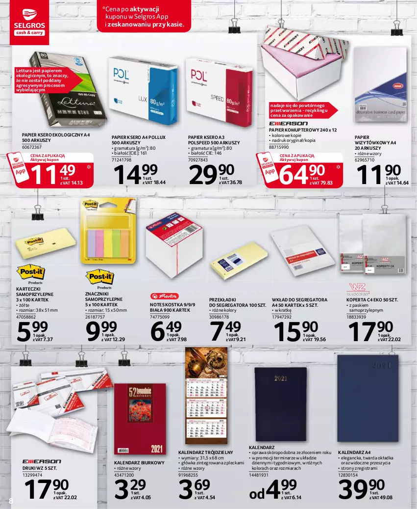 Gazetka promocyjna Selgros - Katalog biuro - ważna 07.01 do 20.01.2021 - strona 8