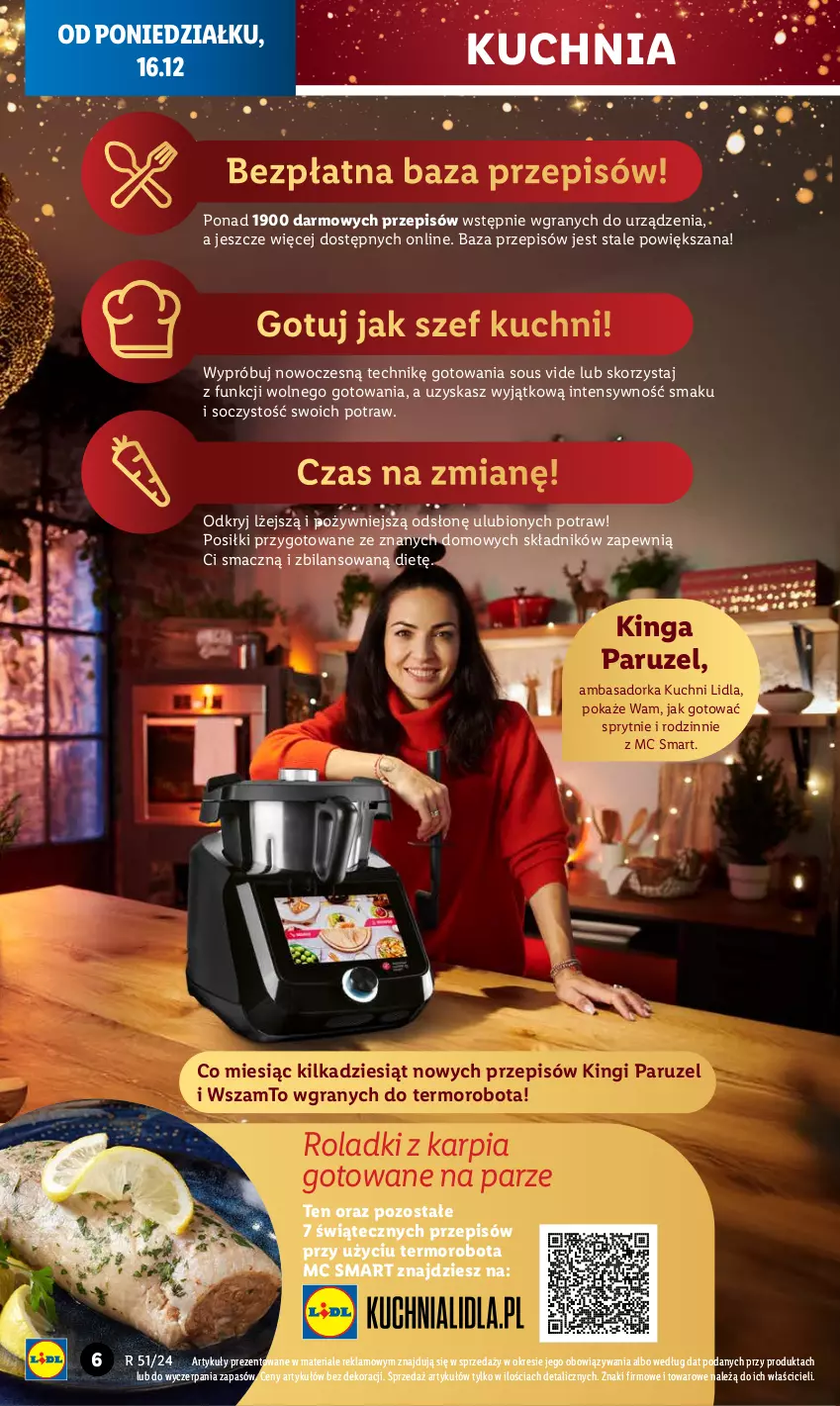 Gazetka promocyjna Lidl - GAZETKA - ważna 16.12 do 22.12.2024 - strona 6 - produkty: Gra, Karp, Kuchnia, Orka, Robot