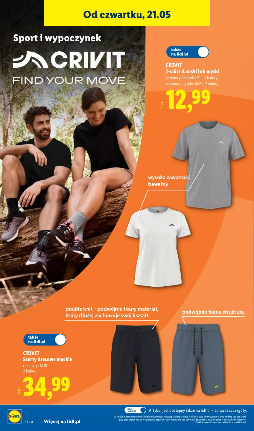 Gazetka promocyjna Lidl - Katalog ważny od 18.05 - ważna 18.05 do 23.05.2026 - strona 26 - produkty: Dres, Por, Sok, Sport, Szorty, T-shirt