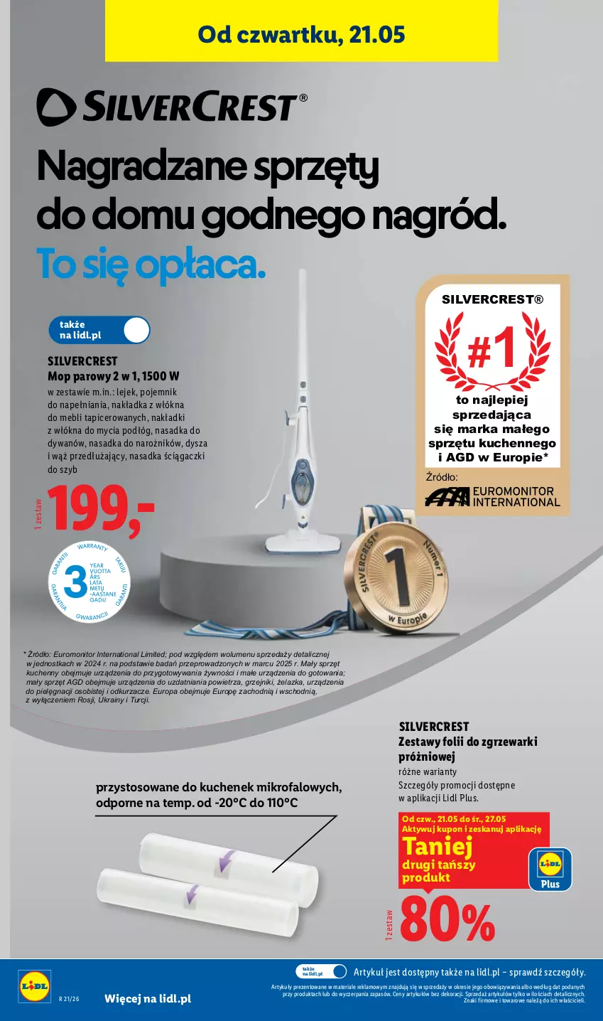 Gazetka promocyjna Lidl - Katalog ważny od 18.05 - ważna 18.05 do 23.05.2026 - strona 32 - produkty: Dywan, Fa, Gra, Grzejnik, Monitor, Mop, Mop parowy, Narożnik, Odkurzacz, Odkurzacze, Pojemnik, Por, Silvercrest