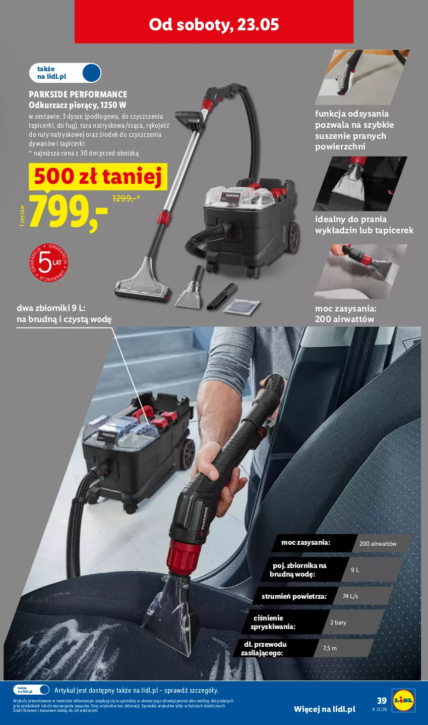 Gazetka promocyjna Lidl - Katalog ważny od 18.05 - ważna 18.05 do 23.05.2026 - strona 47 - produkty: Dywan, Odkurzacz, Parkside, Rum, Rura