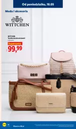 Gazetka promocyjna Lidl - Katalog ważny od 18.05 - Gazetka - ważna od 23.05 do 23.05.2026 - strona 16 - produkty: Torebka, Plecak, Moda, Wittchen