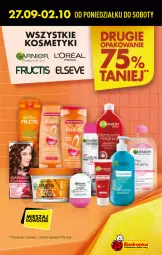 Gazetka promocyjna Biedronka - W tym tygodniu - Gazetka - ważna od 02.10 do 02.10.2021 - strona 7 - produkty: Fructis, Elseve, Płyn micelarny, Garnier