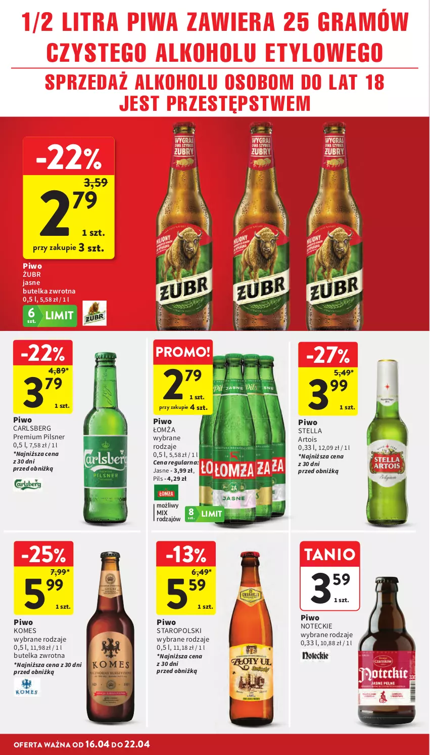 Gazetka promocyjna Intermarche - Gazetka promocyjna - ważna 16.04 do 22.04.2026 - strona 34 - produkty: Carlsberg, Gra, Piwa, Piwo
