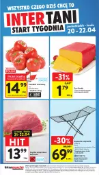 Gazetka promocyjna Intermarche - Gazetka promocyjna - Gazetka - ważna od 22.04 do 22.04.2026 - strona 44 - produkty: Ser, Szynka wieprzowa, Rörets, Szynka, Suszarka, Gouda, Suszarka na pranie