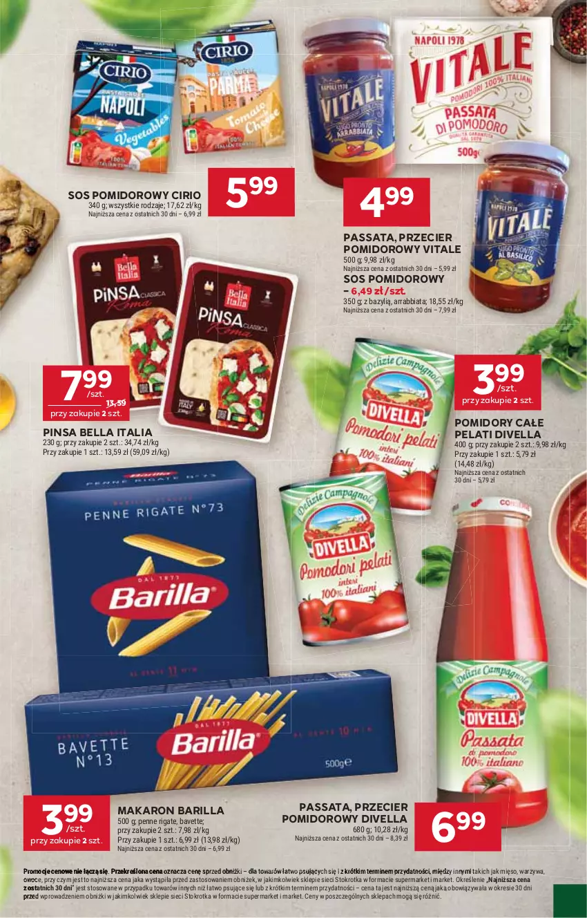Gazetka promocyjna Stokrotka - Market - ważna 24.07 do 30.07.2025 - strona 11 - produkty: Barilla, Bazyl, Bell, Bella, Makaron, Mięso, Owoce, Penne, Pomidory, Sos, Sos pomidorowy, Warzywa