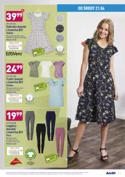 Gazetka promocyjna Aldi - Dobra Cena - Gazetka - ważna od 24.04 do 24.04.2021 - strona 4 - produkty: Gin, T-shirt, Wełna, Moda, Legginsy, Sukienka, Fa