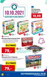 Gazetka promocyjna Lidl - GAZETKA - Gazetka - ważna od 10.10 do 10.10.2021 - strona 18 - produkty: Noż, Gry, Gra, BIC, Dinozaur, Monopoly
