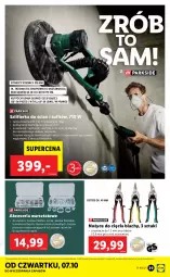 Gazetka promocyjna Lidl - GAZETKA - Gazetka - ważna od 10.10 do 10.10.2021 - strona 39 - produkty: Teleskop, Noż, Nożyce, Szczotka, Kosz, Szlifierka, Zestaw narzędzi