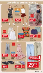 Gazetka promocyjna E Leclerc - Gazetka - ważna od 03.08 do 03.08.2024 - strona 17 - produkty: Spódnica, Kapcie, Szorty, T-shirt, Sukienka, Lanki, LG