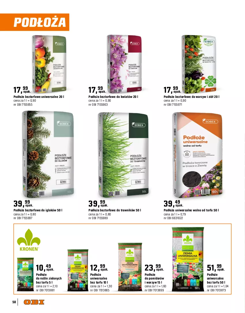 Gazetka promocyjna Obi - Gazetka OBI - ważna 09.04 do 31.07.2025 - strona 50 - produkty: Podłoże do roślin