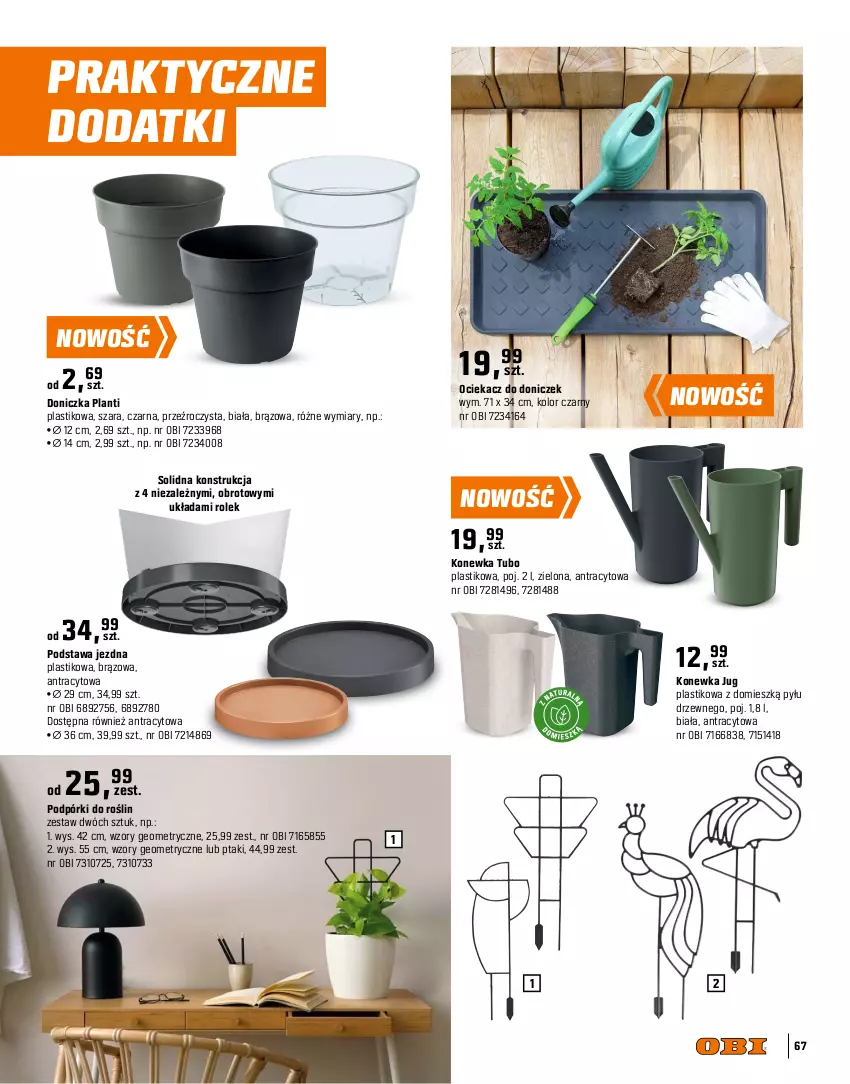Gazetka promocyjna Obi - Gazetka OBI - ważna 09.04 do 31.07.2025 - strona 67 - produkty: Konewka, Ociekacz