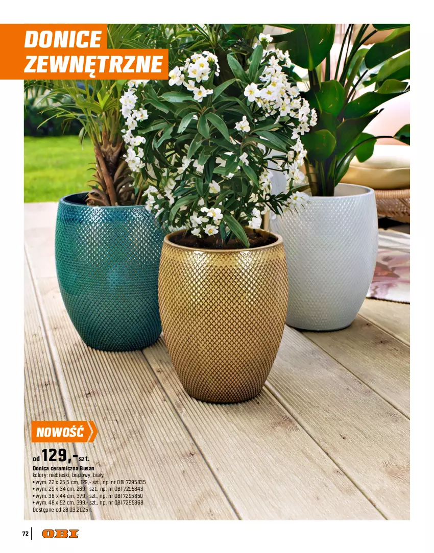 Gazetka promocyjna Obi - Gazetka OBI - ważna 09.04 do 31.07.2025 - strona 72 - produkty: Cappuccino, Chia